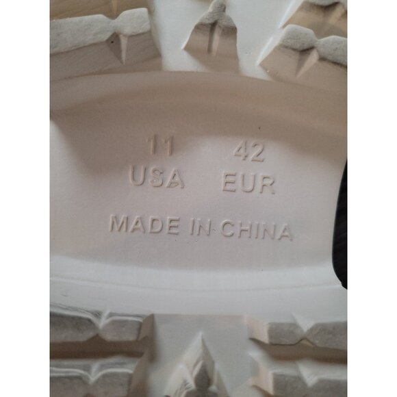 Jeffrey Campbell Bae Platform PVC Slide Sandals Size 11 Chunky Sole Y2K - Picture 10 of 12